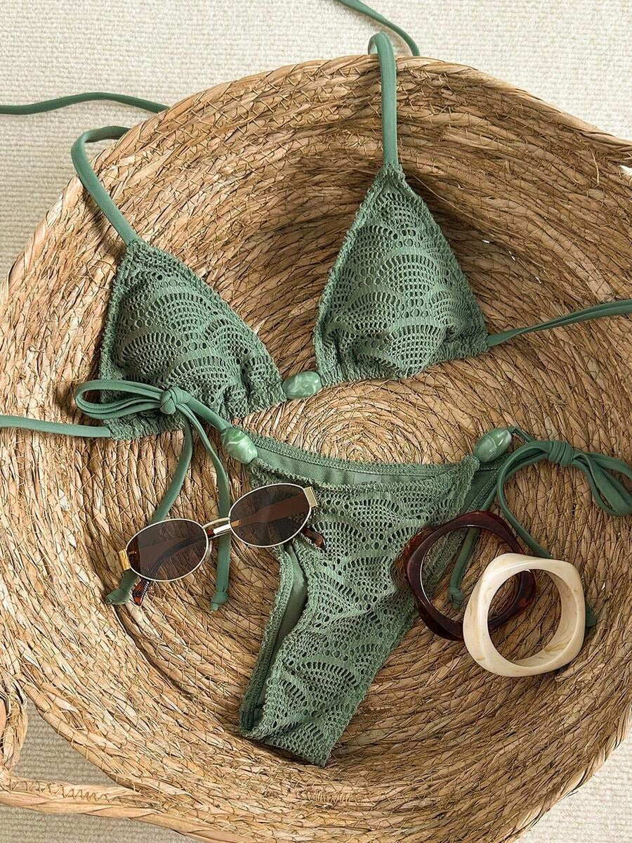 Bikini bordado con piedras