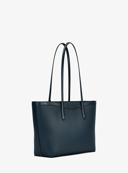Cartera grande Arden de piel granulada