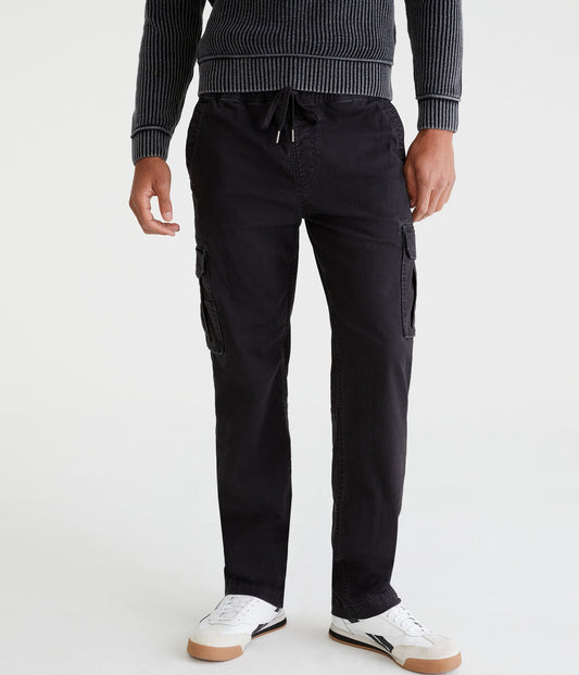 Pantalón cargo recto negro