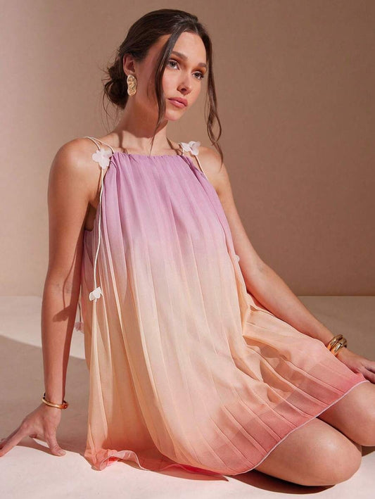 Vestido elegante con degradado