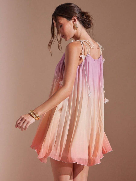 Vestido elegante con degradado