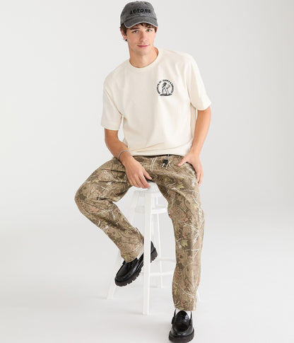 Franela cuello redondo con estampado posterior