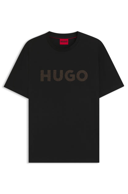 Franela cuello redondo con logo bordado central