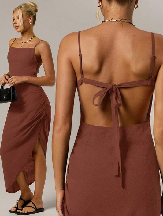 Vestido de tirantes finos y espalda descubierta