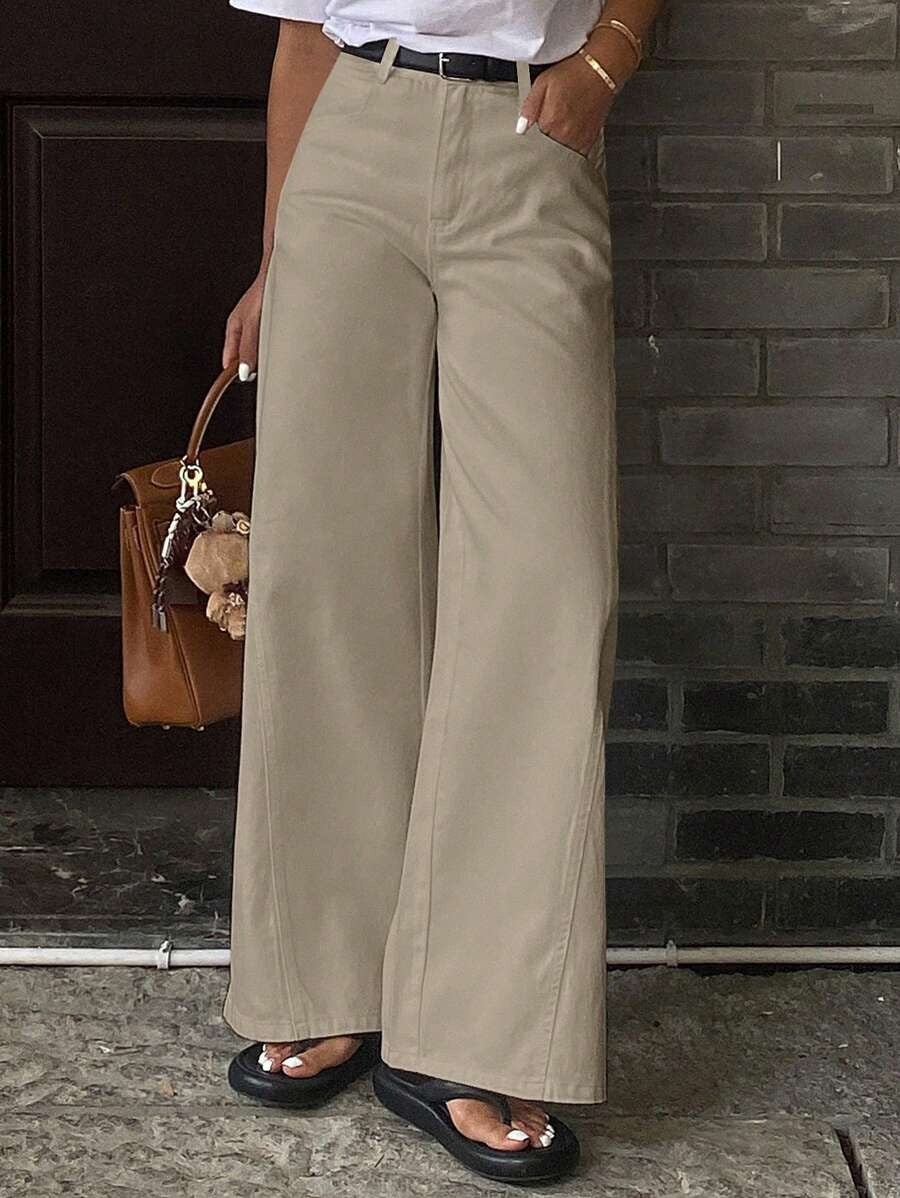 Jeans casuales  corte holgado