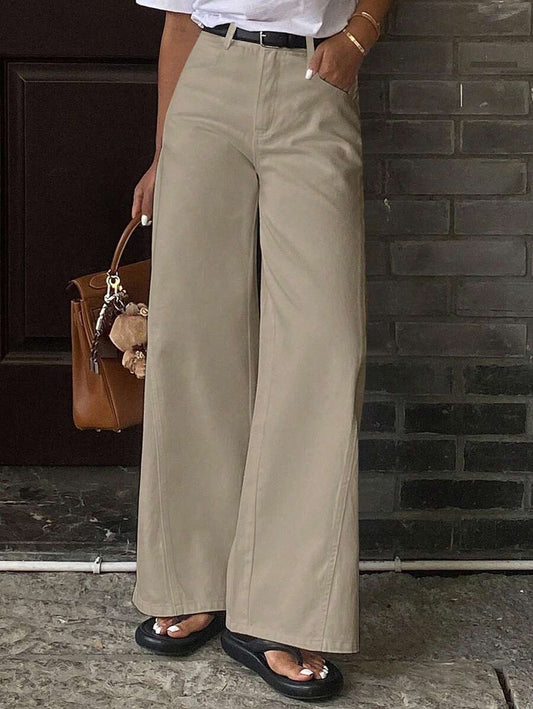 Jeans casuales  corte holgado