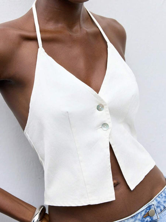 Blusa de espalda descubierta