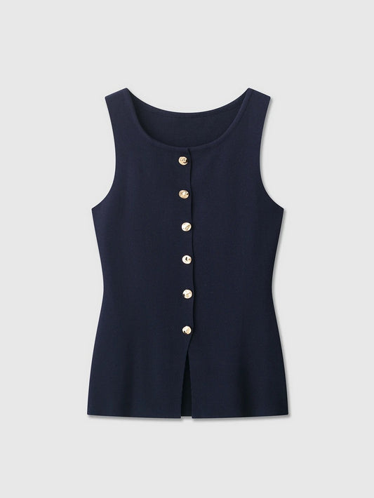 Chaleco de punto casual