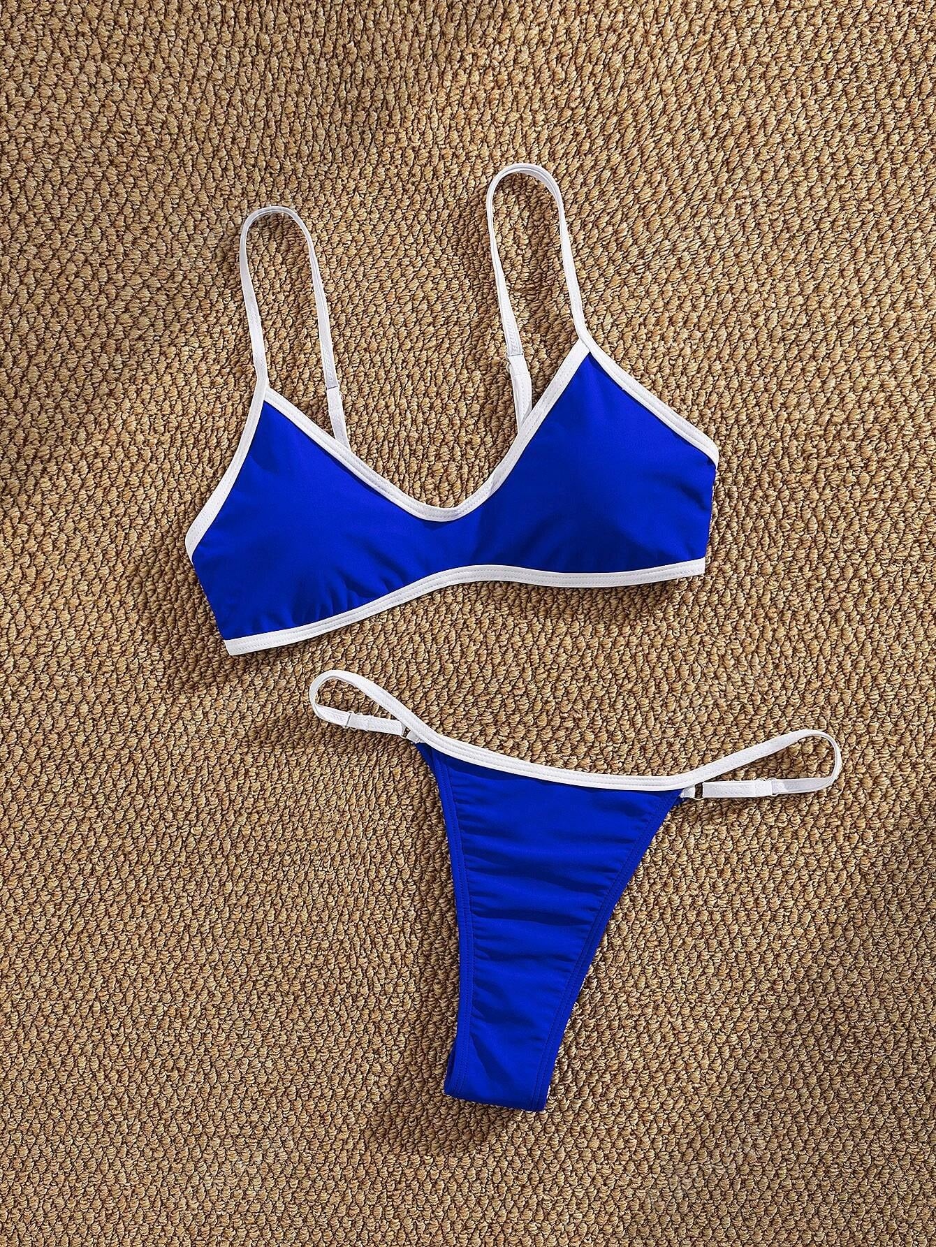 Traje de Baño tipo Bikini con tiras ajustables