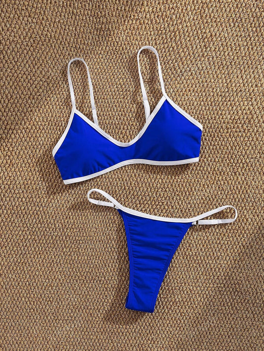 Traje de Baño tipo Bikini con tiras ajustables
