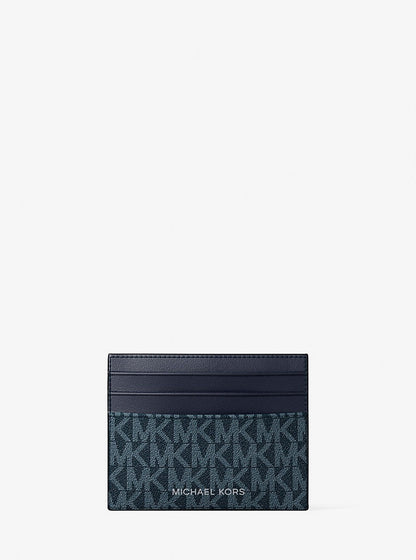 Tarjetero con logotipo estampado
