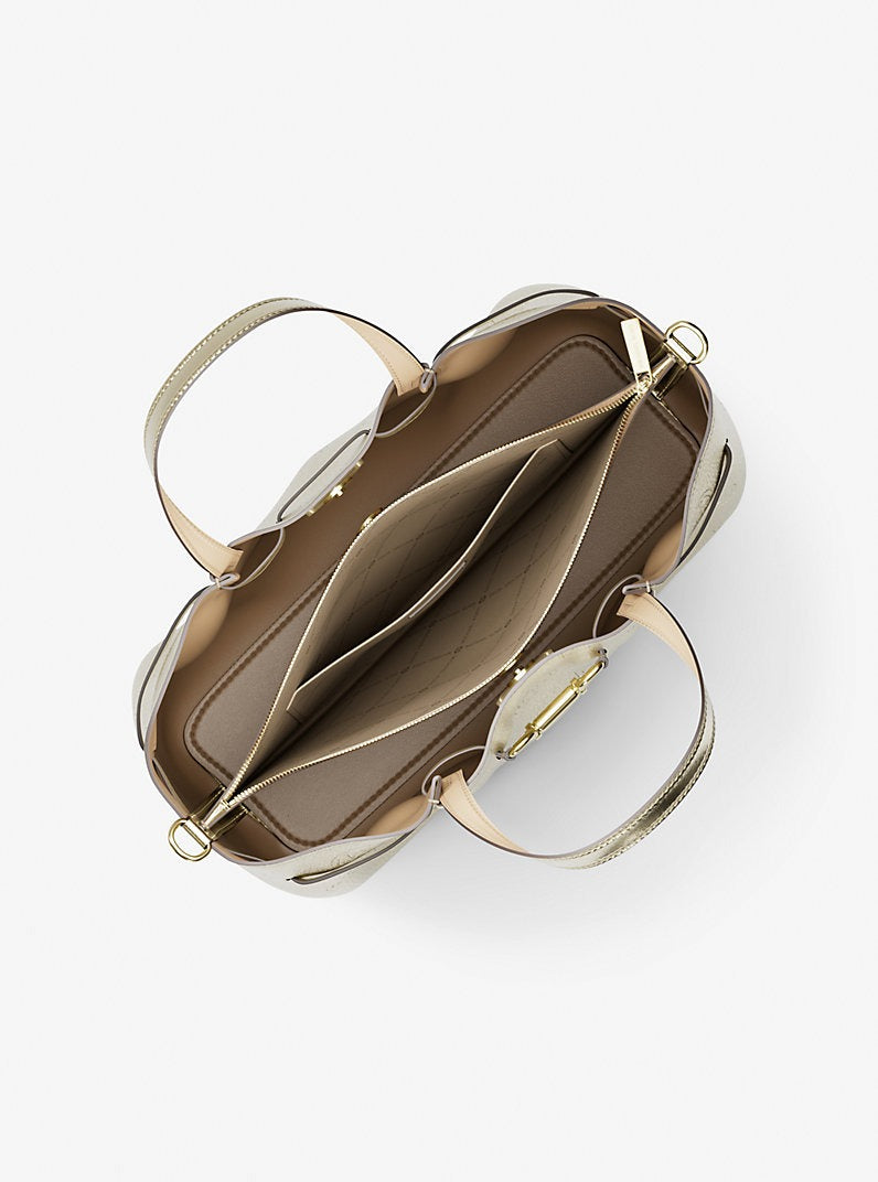 Cartera mediana Satchel Carson metálico