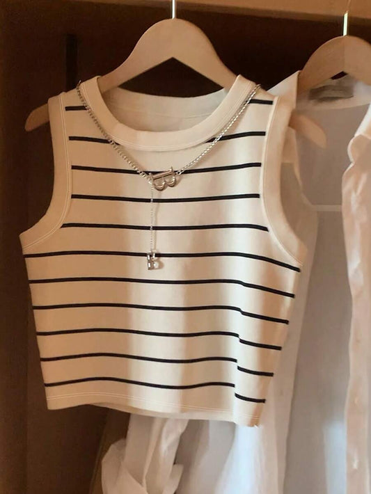 Top sin magas de rayas