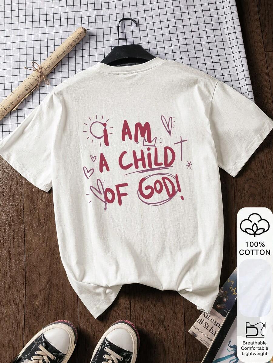 Franela holgada estampada