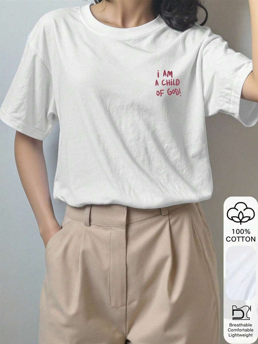 Franela holgada estampada