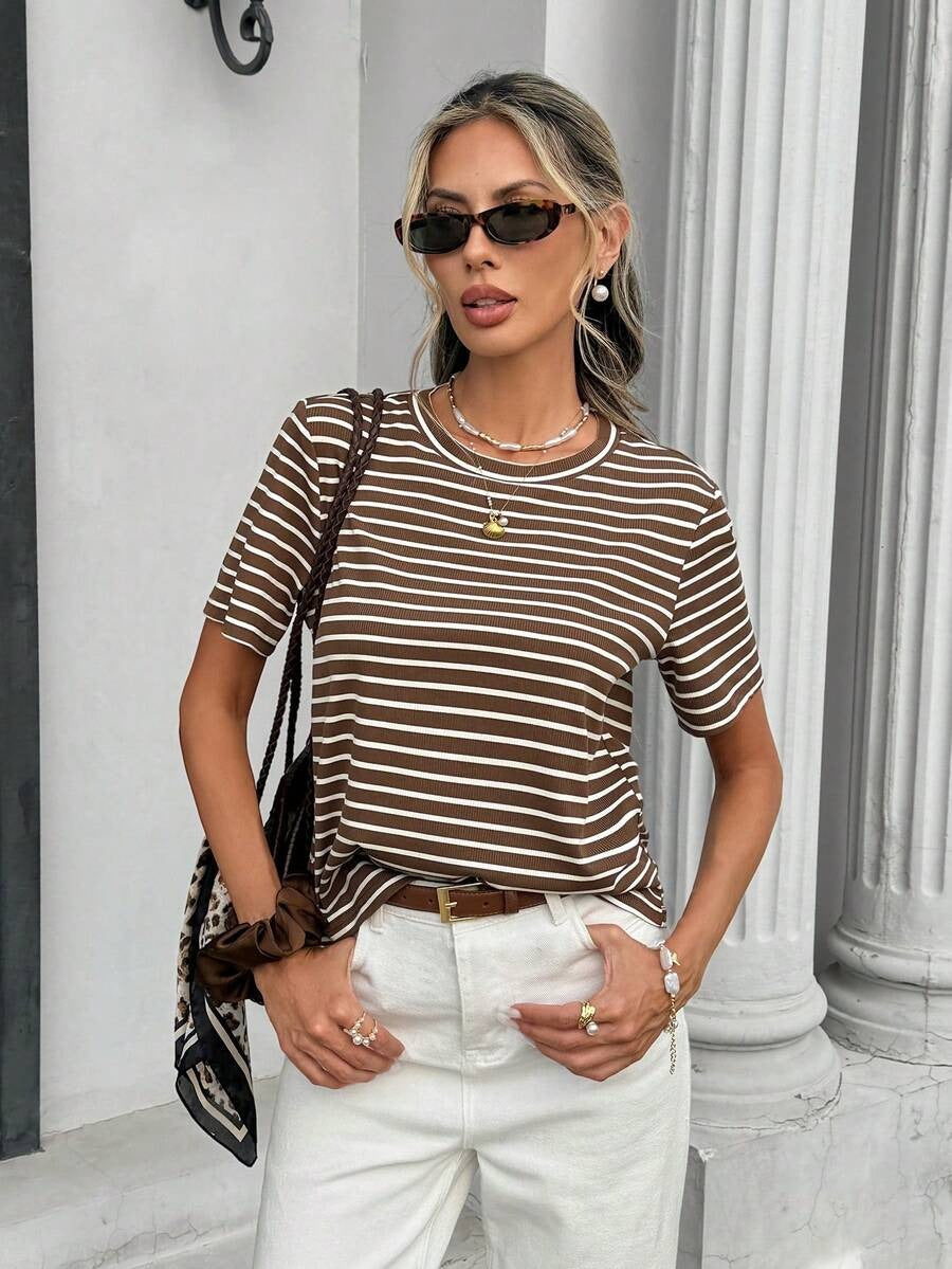 Camiseta casual de rayas