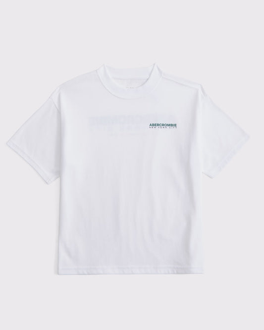 Franela cuello redondo con estampado para niño