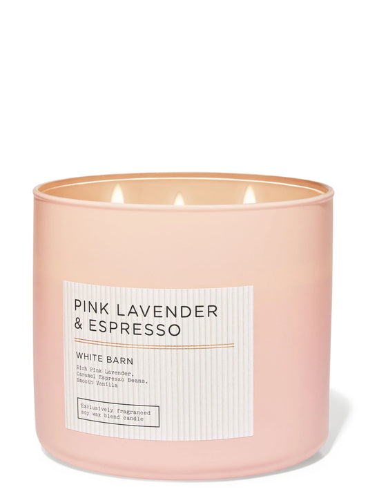 Vela 3 mechas Pink Lavender & Espresso