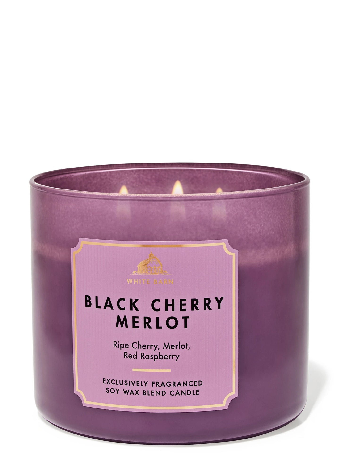Vela 3 mechas Black Cherry Merlot