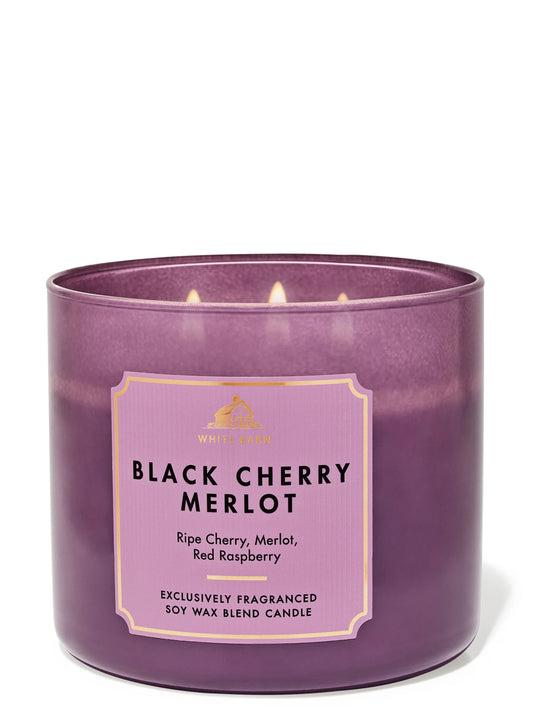 Vela 3 mechas Black Cherry Merlot