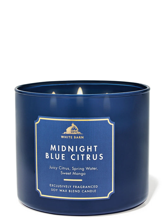 Vela 3 mechas Midnight Blue Citrus