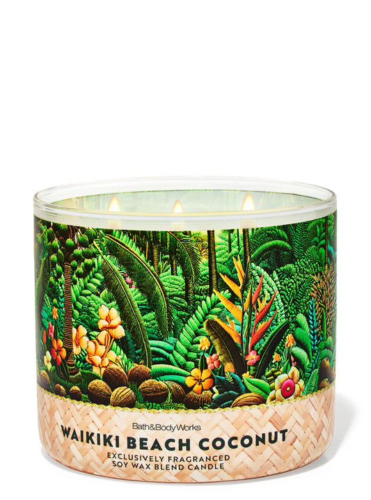 Vela 3 mechas Waikiki Beach Coconut
