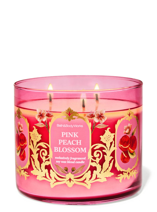 Vela 3 mechas Pink Peach Blossom