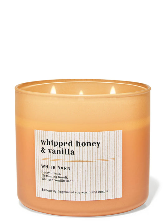 Vela 3 mechas Whipped Honey & Vanilla