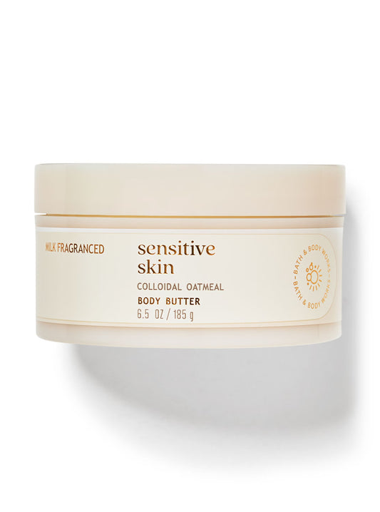 Crema corporal Sensitive Skin Milk tipo mantequilla