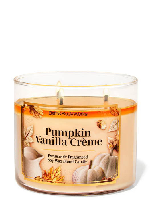 Vela 3 mechas Pumpkin Vanilla Creme