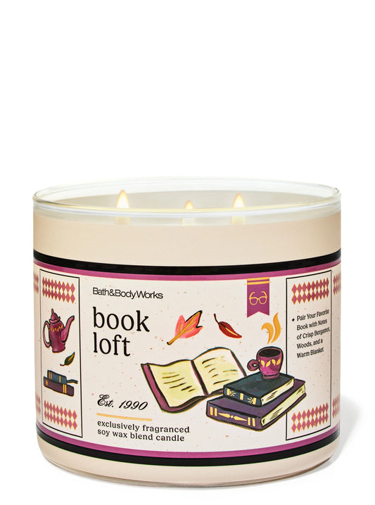 Vela 3 mechas Book Loft