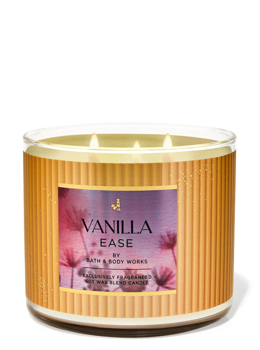 Vela 3 mechas Vanilla Ease