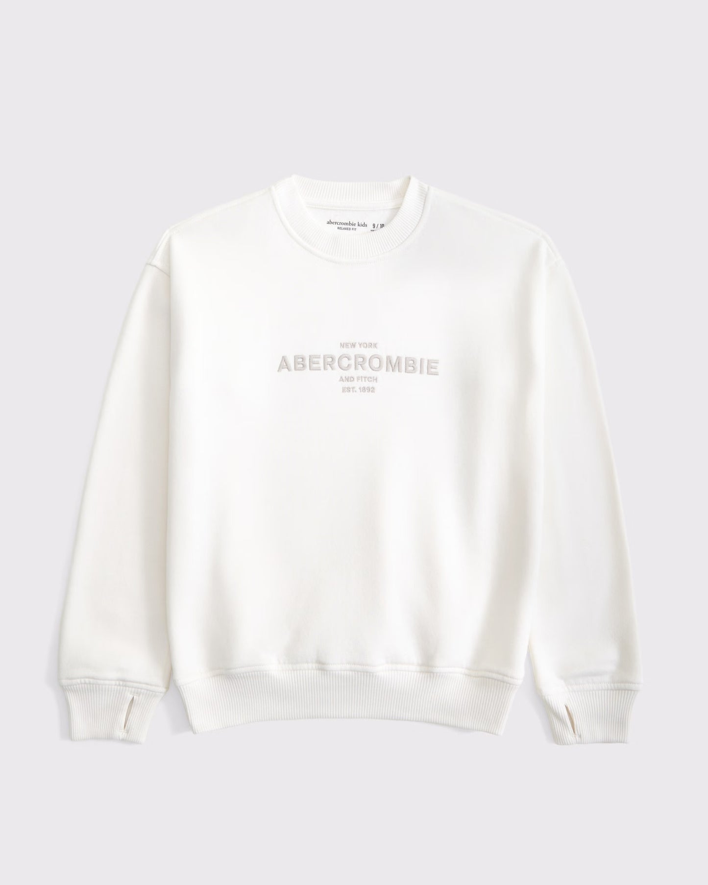 Sudadera cuello redondo con bordado central para niño