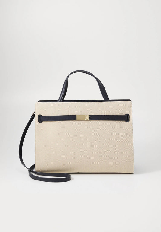Cartera tejido canvas tipo tote