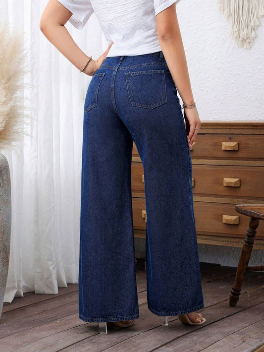 Jeans de pierna ancha PETITE