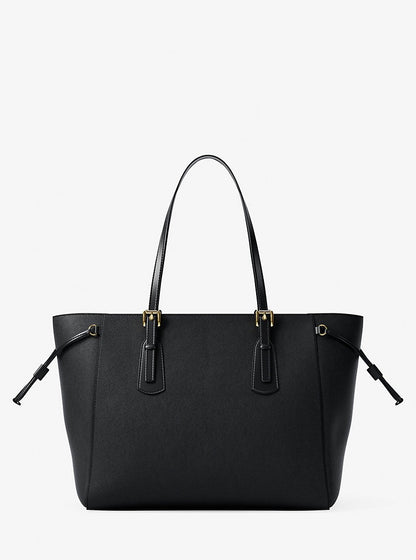 Cartera grande de piel saffiano