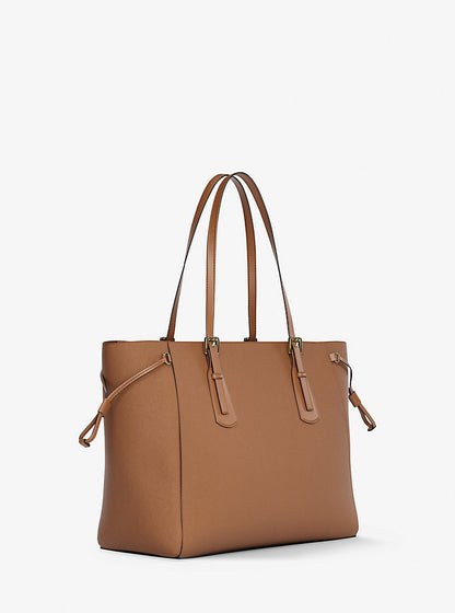 Cartera grande de piel saffiano