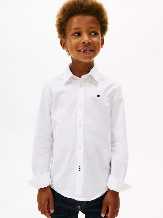 Camisa manga larga oxford para niño