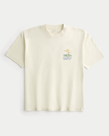 Franela holgada con estampado de los Piolin