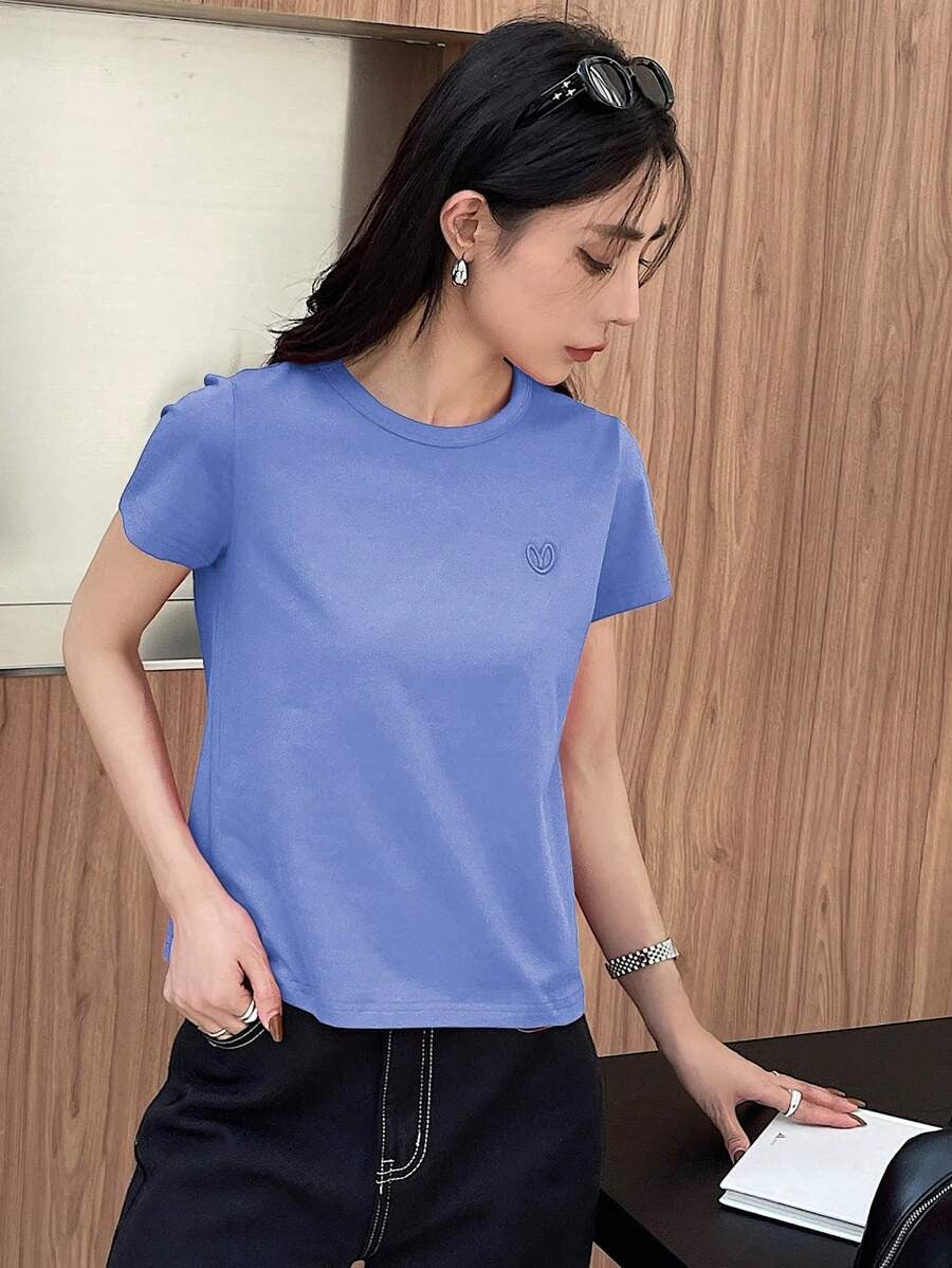 Camiseta con logo de corazón