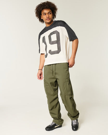 Pantalón ancho tipo cargo