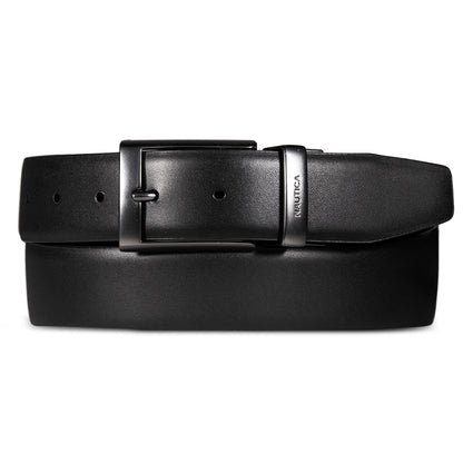 Cinturón reversible patrón texturizado / liso