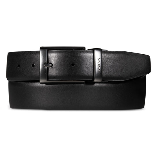 Cinturón reversible patrón texturizado / liso