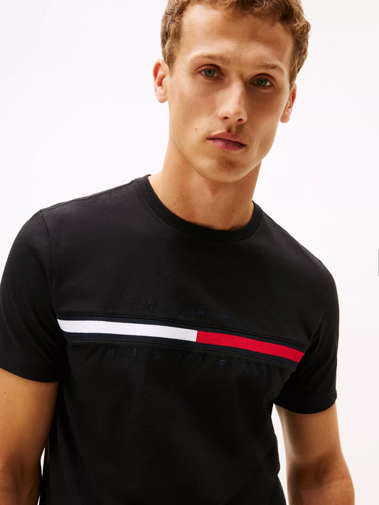 Franela con logo de bandera central