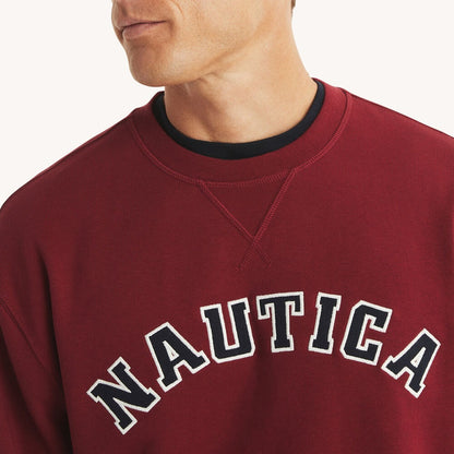 Sudadera cuello redondo con estampado central