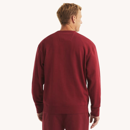 Sudadera cuello redondo con estampado central