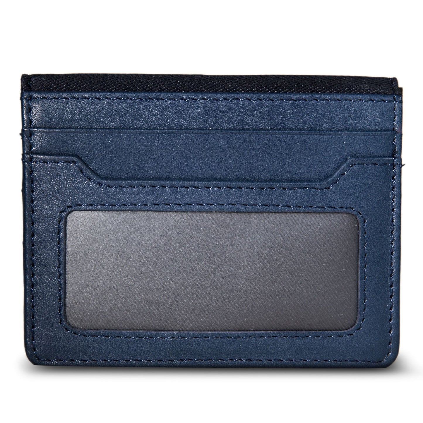 Tarjetero con logo tejido