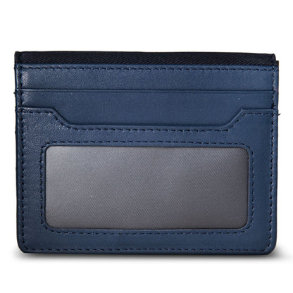 Tarjetero con logo tejido