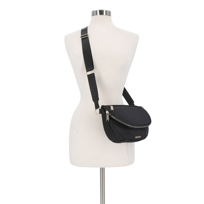 Bolso tipo bandolero de tela
