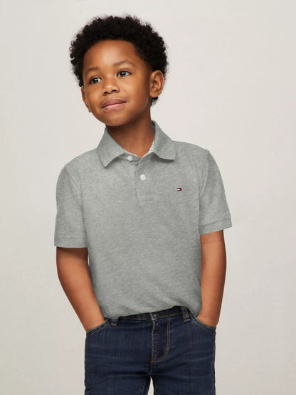 Chemise unicolor con logo para niño